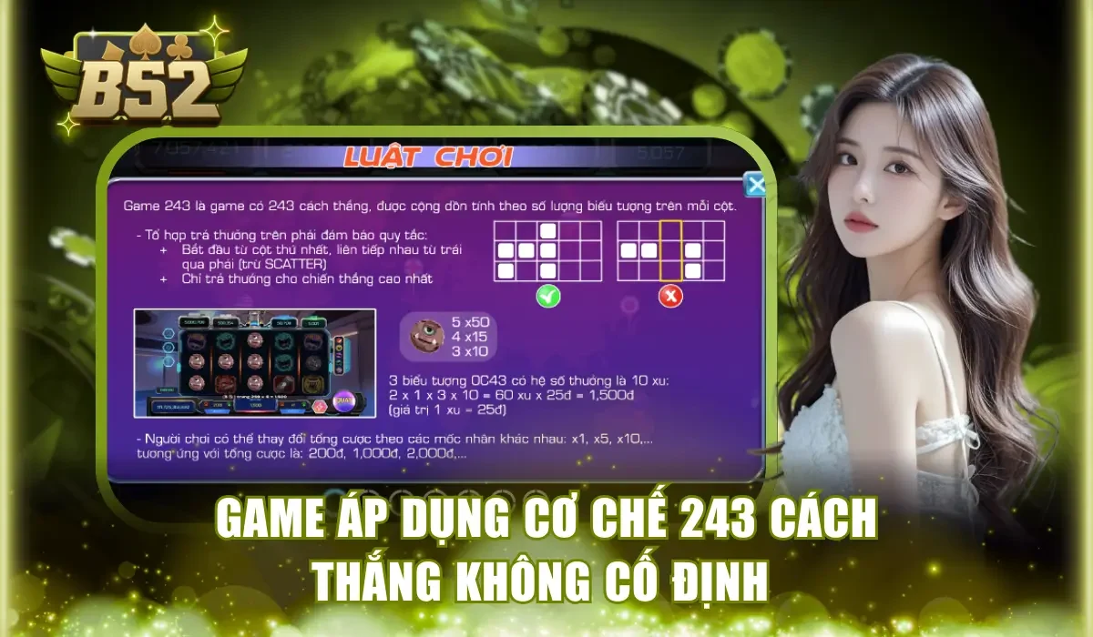 Game áp dụng cơ chế 243 cách thắng không cố định